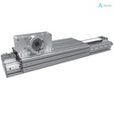 Alusic self-aligning linear actuators 826.HHL/827.HHL, ball bearing guides size 20, 90x180 profile