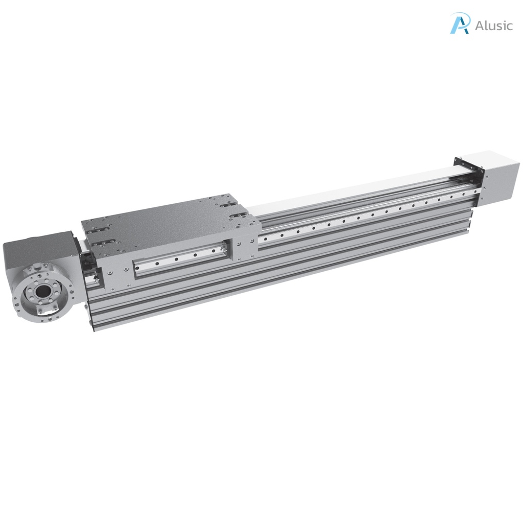 Alusic self-aligning linear actuators 822.VHL/823.VHL, ball bearing guides size 25, 135x225 profile