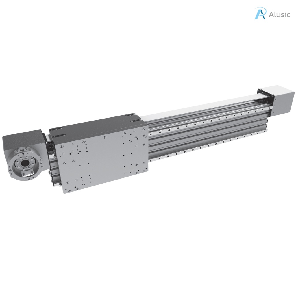 Alusic self-aligning linear actuators 822.VVL/823.VVL, ball bearing guides size 25, 135x225 profile