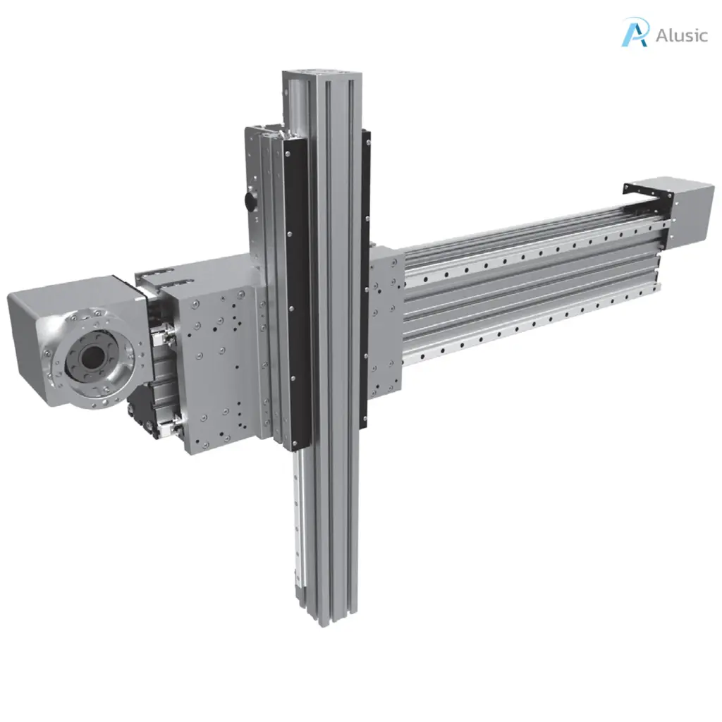 [828.HHL.L./829.HHL.L] Alusic self-aligning linear actuators 828.HHL.L/829.HHL.L, ball bearing guides size 25 (x) and 20 (z), 135x225 and 90x180 profiles