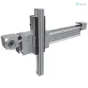 Alusic self-aligning linear actuators 828.HHL.L/829.HHL.L, ball bearing guides size 25 (x) and 20 (z), 135x225 and 90x180 profiles