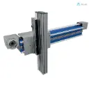 Alusic self-aligning linear actuators 830.HHL.L/831.HHL.L, ball bearing guides size 25 (x) and 20 (z), 135x225 and 90x180 profiles