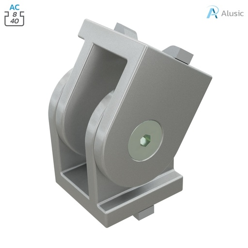[084.311.010] Alusic 40x40 swivel joint