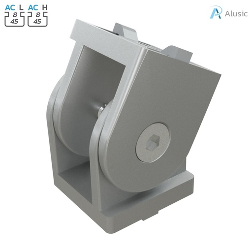 [084.311.015] Alusic 45x45 swivel joint
