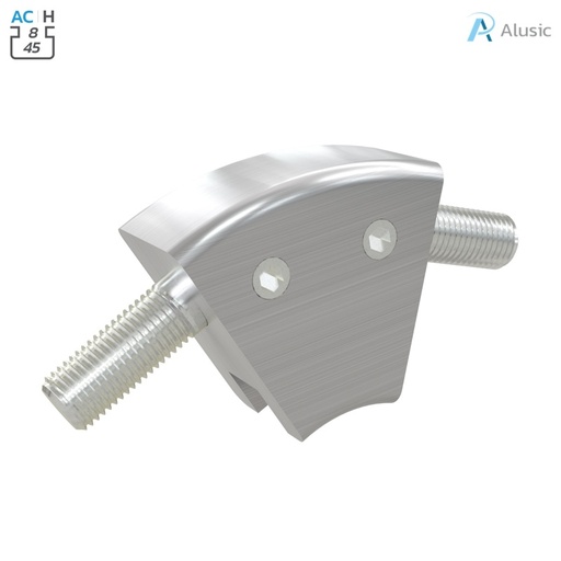 [084.304.001] Alusic 45° angle connector