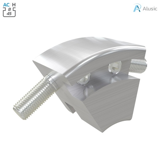 [ 084.304.002] Alusic 45° angle connector