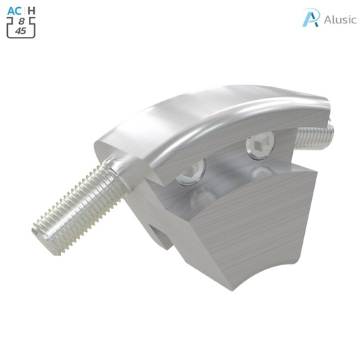 [ 084.304.004] Alusic 45° angle connector