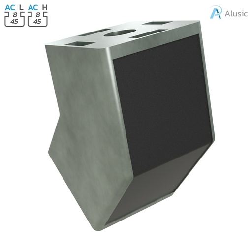 [ 084.305.053] Alusic 45° angle connector