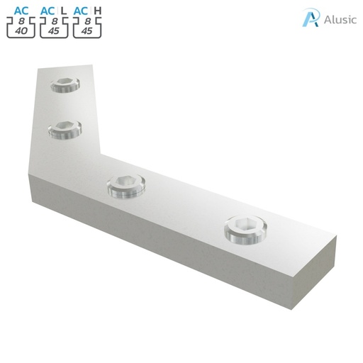 [084.307.002] Alusic 45° miter connector