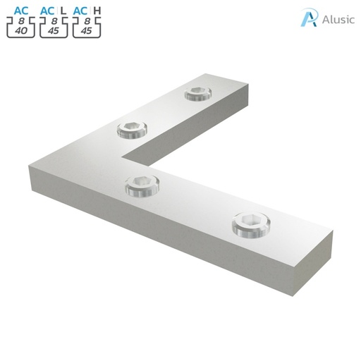 [ 084.307.004] Alusic 90° miter connector