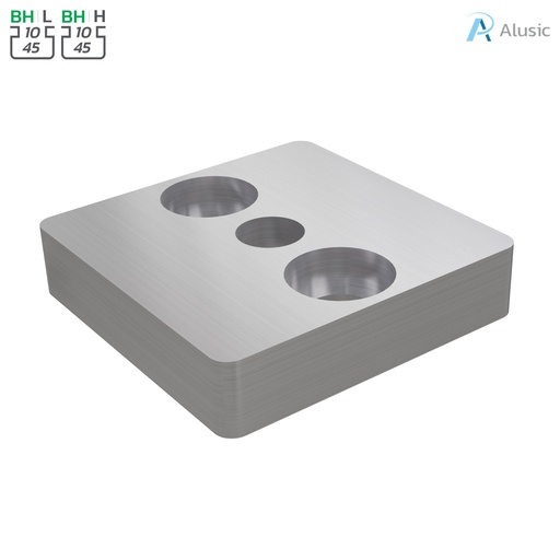 [ 084.308.001] Alusic Connection plate 45x45