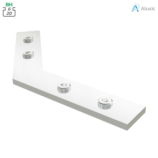 [ 084.307.040] Alusic 45° miter connector
