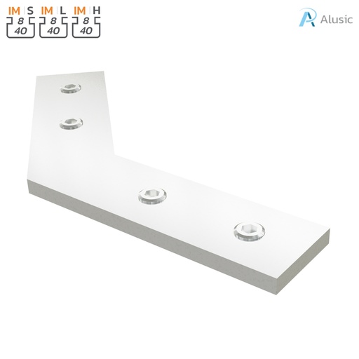 [084.307.044] Alusic 45° miter connector