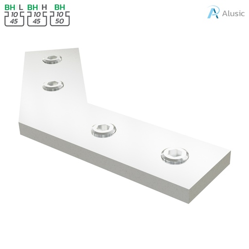 [084.307.048] Alusic 45° miter connector