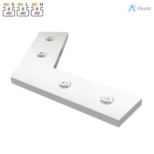 [ 084.307.045] Alusic 60° miter connector