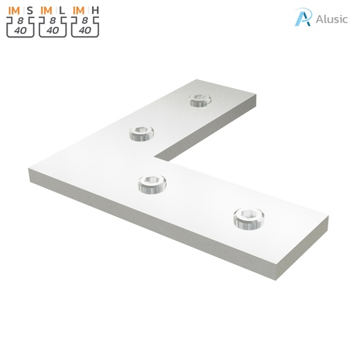 [084.307.046] Alusic 90° miter connector