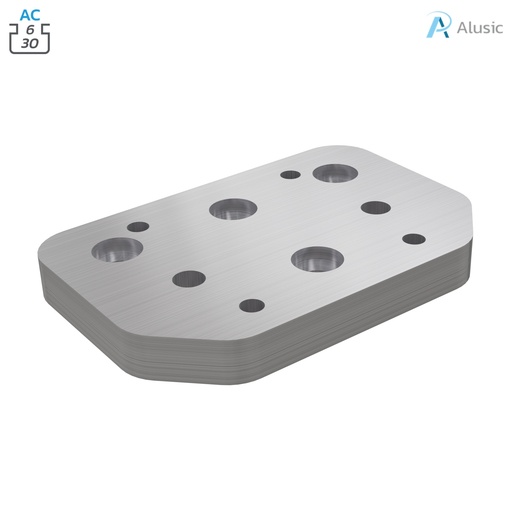 [ 800.029.130] Alusic Corner flange, 90x60 mm