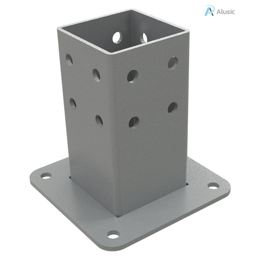 [ 084.410.006] Alusic Floor mount base, for 80x80 mm profiles