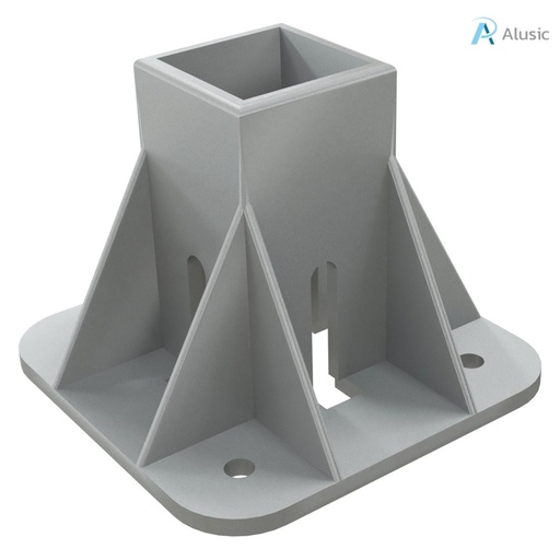 [084.409.002] Alusic Floor mount base, for 45x45 mm profiles