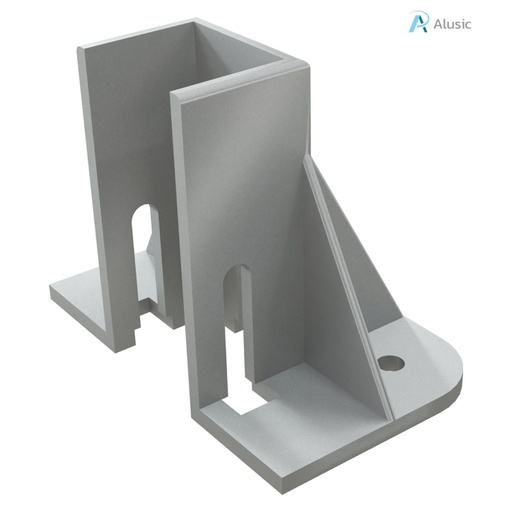 [084.409.003] Alusic Floor mount base, for 45x90 - 45x135 - 45x180 mm profiles