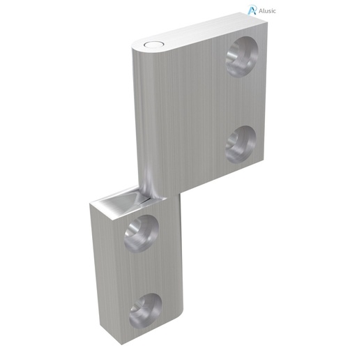 [084.502.002] Alusic Aluminium hinge