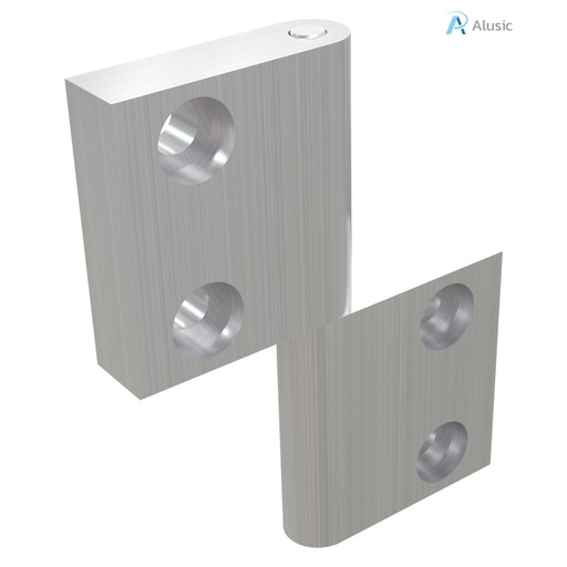 [084.502.006] Alusic Aluminium hinge