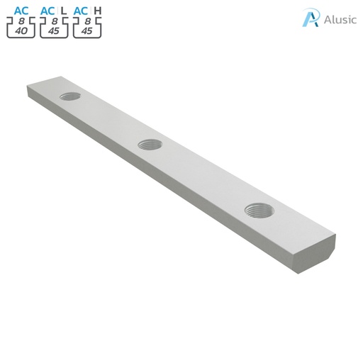 [084.302.060] Alusic Rectangular nut 13x126 mm