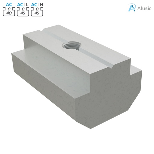 [084.302.076] Alusic Sliding block 13.5x20 mm