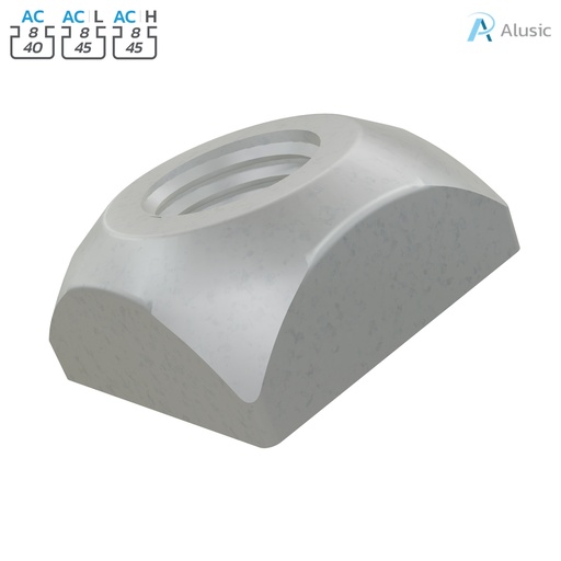 [084.302.001] Alusic Square nut 13x13 mm