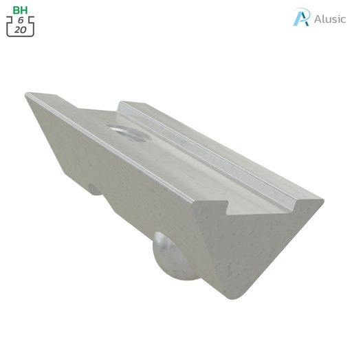 [084.302.127] Alusic Roll-in nut with ball 12x8 mm