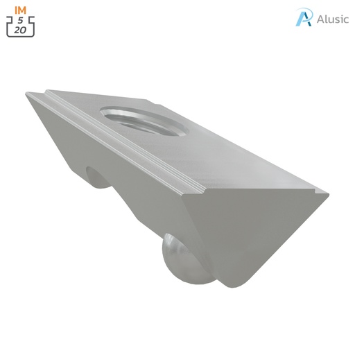 [084.302.129] Alusic Roll-in nut with ball 12x8 mm