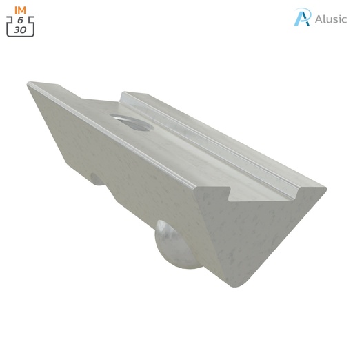 [084.302.131] Alusic Roll-in nut with ball 17.5x9.8 mm