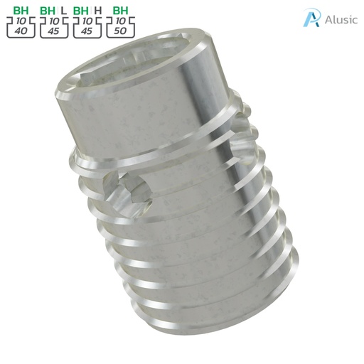 [084.312.004] Alusic Self-tapping bushing outer M12, inner M8
