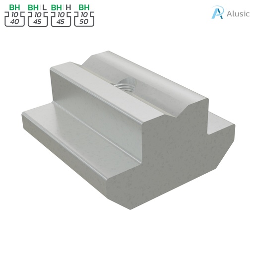 Alusic Sliding block 19.5x20 mm