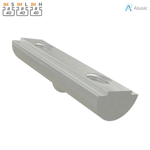 [084.302.126] Alusic Swivel-in sliding block 40x13.3 mm