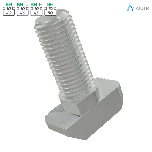 [084.301.018] Alusic T-bolts 19x9.7 mm
