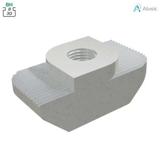 Alusic T-nut 16x7.8 mm