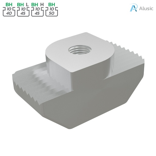Alusic T-nut 19x9.8 mm, GS