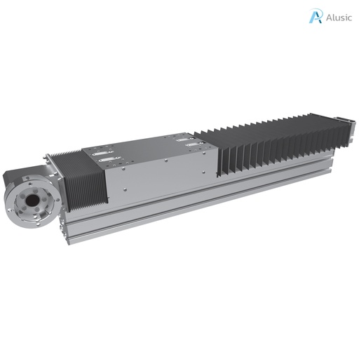 [814.VHL.P/815.VHL.P] Alusic linear actuator 814.VHL.P/815.VHL.P, self-aligning toothed belt, ball bearing drive size 20, 90x180 profile 10 grove shaft