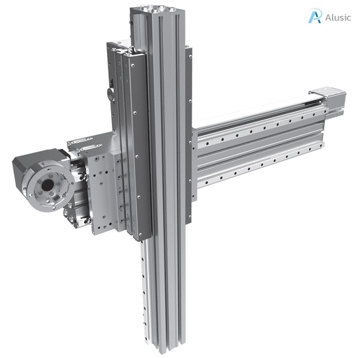[818.HHL.L/819.HHL.L] Alusic self-aligning linear actuators 818.HHL.L/819.HHL.L, ball bearing guides size 20,  90x90 profile