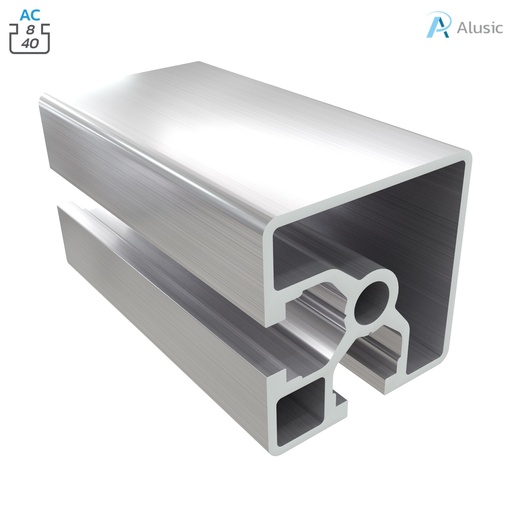 [084.102.004] Alusic Aluminium Profile, 40x40 mm