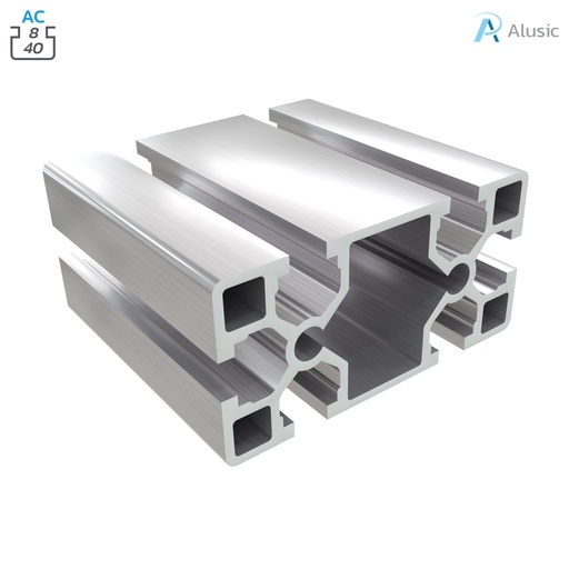 [ 084.102.002] Alusic Aluminium Profile, 40x80 mm