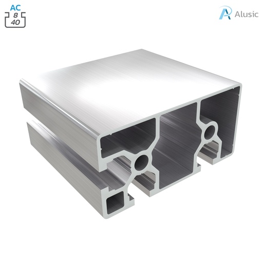 [084.102.007] Alusic Aluminium Profile, 40x80 mm