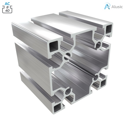 [084.102.003] Alusic Aluminium Profile, 80x80 mm