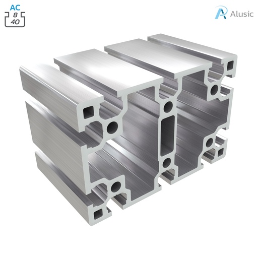 [ 084.102.010] Alusic Aluminium Profile, 80x120 mm