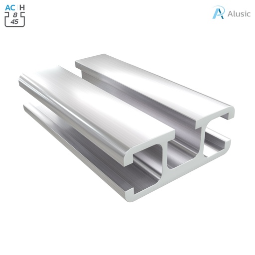 [ 084.101.005] Alusic Aluminium Profile, 18.5x45 mm