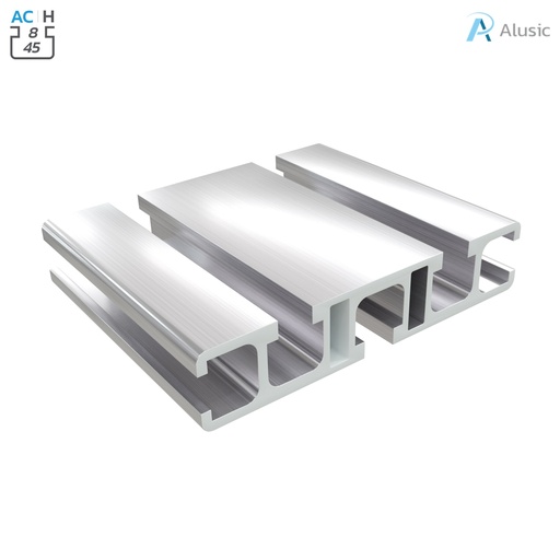 [084.101.006] Alusic Aluminium Profile, 18.5x90 mm