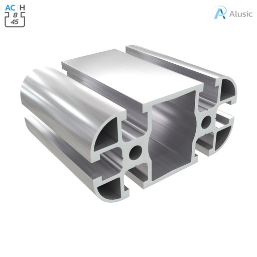 [800.029.001] Alusic Aluminium Profile, 45x45 mm, rounded
