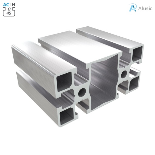 [084.101.019] Alusic Aluminium Profile, 45x90 mm