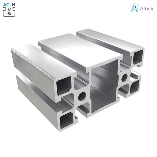 [084.101.045] Alusic Aluminium Profile, 45x90 mm